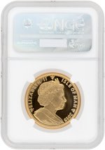 2015 1.1 OZ. GOLD 1 CROWN ISLE OF MAN QUEEN ELIZABETH II LONGEST REIGNING MONARCH NGC PF69 ULTRA CAMEO PROOF.