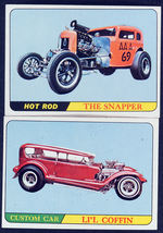 HOT RODS GUM CARDS.