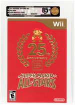 NINTENDO Wii (2010) SUPER MARIO ALL-STARS 25th ANNIVERSARY EDITION VGA 85+ NM+ UNCIRCULATED.