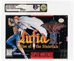 NINTENDO SNES (1996) LUFIA II: RISE OF THE SINISTRALS VGA 85+ NM+.