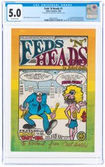 FEDS 'N' HEADS #1 1968 CGC 5.0 VG/FINE (FIRST FREAK BROTHERS).