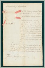 SAMUEL ADAMS 1796 DOCUMENT SIGNED AS GOVERNOR OF MASSACHUSETTS.