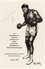 MUHAMMAD ALI SIGNED 1978 BOXING PROGRAM.