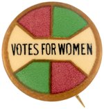 "VOTES FOR WOMEN" SUFFRAGE WOMEN'S POLITICAL UNION BUTTON.