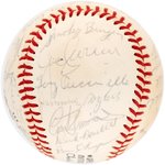 NATIONAL BASEBALL HALL OF FAME & BASEBALL STARS MULTI-SIGNED BASEBALL (11 HOFers).