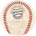 NATIONAL BASEBALL HALL OF FAME & BASEBALL STARS MULTI-SIGNED BASEBALL (11 HOFers).