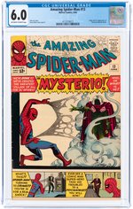 AMAZING SPIDER-MAN #13 JUNE 1964 CGC 6.0 FINE (FIRST MYSTERIO).