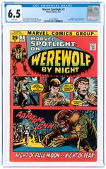 MARVEL SPOTLIGHT #2 FEBRUARY 1972 CGC 6.5 FINE+ (FIRST WEREWOLF BY NIGHT).