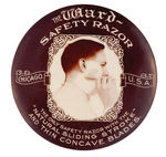 "WARD SAFETY RAZOR" REAL PHOTO MIRROR BY CRUVER.