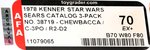 STAR WARS (1978) SEARS CATALOG 3-PACK (CHEWBACCA/C-3PO/R2-D2) AFA 70 EX+.