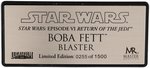 MASTER REPLICAS STAR WARS: RETURN OF THE JEDI - 1:1 SCALE BOBA FETT BLASTER RIFLE.