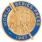 1947 WORLD SERIES BROOKLYN DODGERS PRESS PIN.