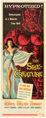 THE SHE-CREATURE INSERT MOVIE POSTER.