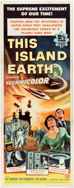 THIS ISLAND EARTH INSERT MOVIE POSTER.