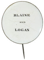 “BLAINE AND LOGAN” PORCELAIN ENAMEL STICKPIN.