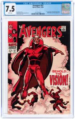 AVENGERS #57 OCTOBER 1968 CGC 7.5 VF- (FIRST SILVER AGE VISION).