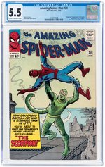 AMAZING SPIDER-MAN #20 JANUARY 1965 CGC 5.5 FINE- (FIRST SCORPION).