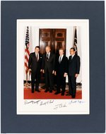 REAGAN, FORD, CARTER AND NIXON PRESIDENTIAL SIGNED PHOTO.