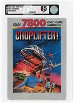 ATARI 7800 (1987) CHOPLIFTER AFA 85 NM+.