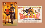 BATMAN POSTCARD AND FAN CARD.