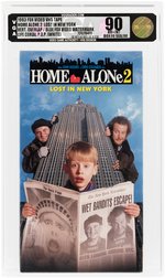 HOME ALONE 2: LOST IN NEW YORK VHS (1993) VGA 90 NM+/MINT (VERTICAL OVERLAP/BLUE FOX VIDEO WATERMARK).