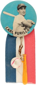 1950s CARL FURILLO PM10 STADIUM BUTTON WITH ATTACHMENTS.