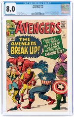 AVENGERS #10 NOVEMBER 1964 CGC 8.0 VF (FIRST IMMORTUS).