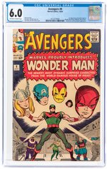 AVENGERS #9 OCTOBER 1964 CGC 6.0 FINE (FIRST WONDER MAN).