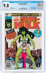 SAVAGE SHE-HULK #1 FEBRUARY 1980 CGC 9.8 NM/MINT (NEWSSTAND EDITION - FIRST SHE-HULK).