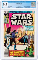 STAR WARS #43 JANUARY 1981 CGC 9.8 NM/MINT (NEWSSTAND EDITION).