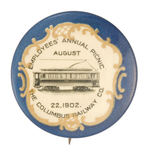 OHIO STREET CAR BUTTON FROM HAKE COLLECTION & CPB.