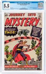 JOURNEY INTO MYSTERY #83 AUGUST 1962 CGC 5.5 FINE- (FIRST THOR).