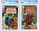 STAR WARS #10 & #13 CGC 9.8 NM/MINT PAIR (NEWSSTAND EDITION).