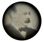 CHARM LIKELY FROM 1884 CAMPAIGN WITH CLEVELAND PHOTO “IN A PIG’S ASS.”