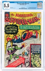 AMAZING SPIDER-MAN #14 JULY 1964 CGC 5.5 FINE- (FIRST GREEN GOBLIN).