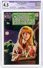 HOUSE OF SECRETS #92 JUNE-JULY 1971 CGC RESTORED 4.5 SLIGHT (C-1) VG+ (FIRST SWAMP THING).