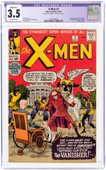 X-MEN #2 NOVEMBER 1963 CGC RESTORED 3.5 SLIGHT (B-1) VG-.