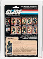 G.I. JOE (1982) - SNAKE EYES SERIES 1/11 BACK AFA 80+ NM (STRAIGHT ARM).