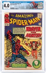 AMAZING SPIDER-MAN #15 AUGUST 1964 CGC 4.0 VG (FIRST KRAVEN THE HUNTER).