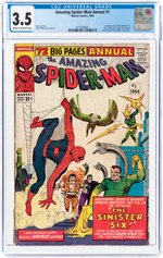 AMAZING SPIDER-MAN ANNUAL #1 1964 CGC 3.5 VG- (FIRST SINISTER SIX).