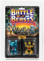 BATTLE BEASTS (1987) SERIES 1 - SAWTOOTH SHARK & PRICKLY PORCUPINE AFA 80+ NM.