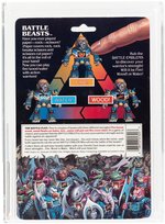 BATTLE BEASTS (1987) SERIES 1 - SAWTOOTH SHARK & PRICKLY PORCUPINE AFA 80+ NM.