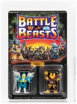 BATTLE BEASTS (1987) SERIES 1 - COLONEL BIRD & FEROCIOUS TIGER AFA 85 NM+.