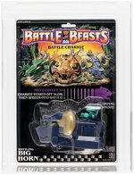 BATTLE BEASTS (1987) BATTLE CHARIOT - BATTLING BIG HORN WITH SIR SIRE HORSE AFA 75 EX+/NM.