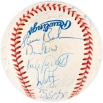 1991 WORLD SERIES CHAMPIONS MINNESOTA TWINS TEAM-SIGNED BASEBALL.