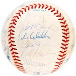 1991 WORLD SERIES CHAMPIONS MINNESOTA TWINS TEAM-SIGNED BASEBALL.