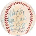 1996 WORLD SERIES CHAMPIONS NEW YORK YANKEES TEAM-SIGNED BASEBALL.