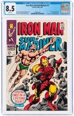 IRON MAN AND SUB-MARINER #1 APRIL 1968 CGC 8.5 VF+.