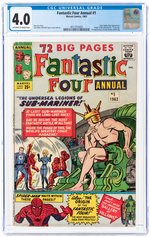 FANTASTIC FOUR ANNUAL #1 1963 CGC 4.0 VG (FIRST LADY DORMA & KRANG).