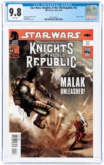 STAR WARS: KNIGHTS OF THE OLD REPUBLIC #42 JUNE 2009 CGC 9.8 NM/MINT.